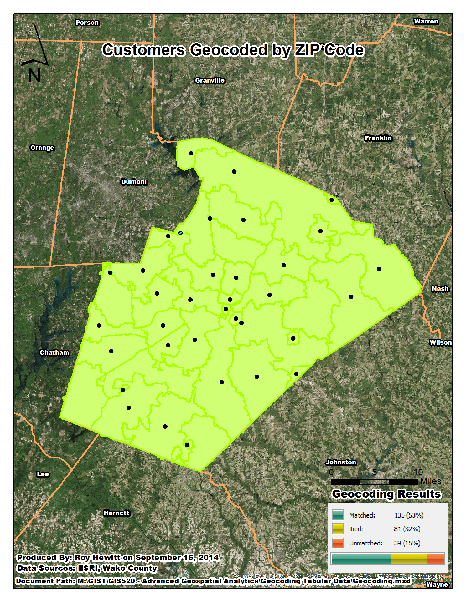 ArcMap Interactive Rematch Window